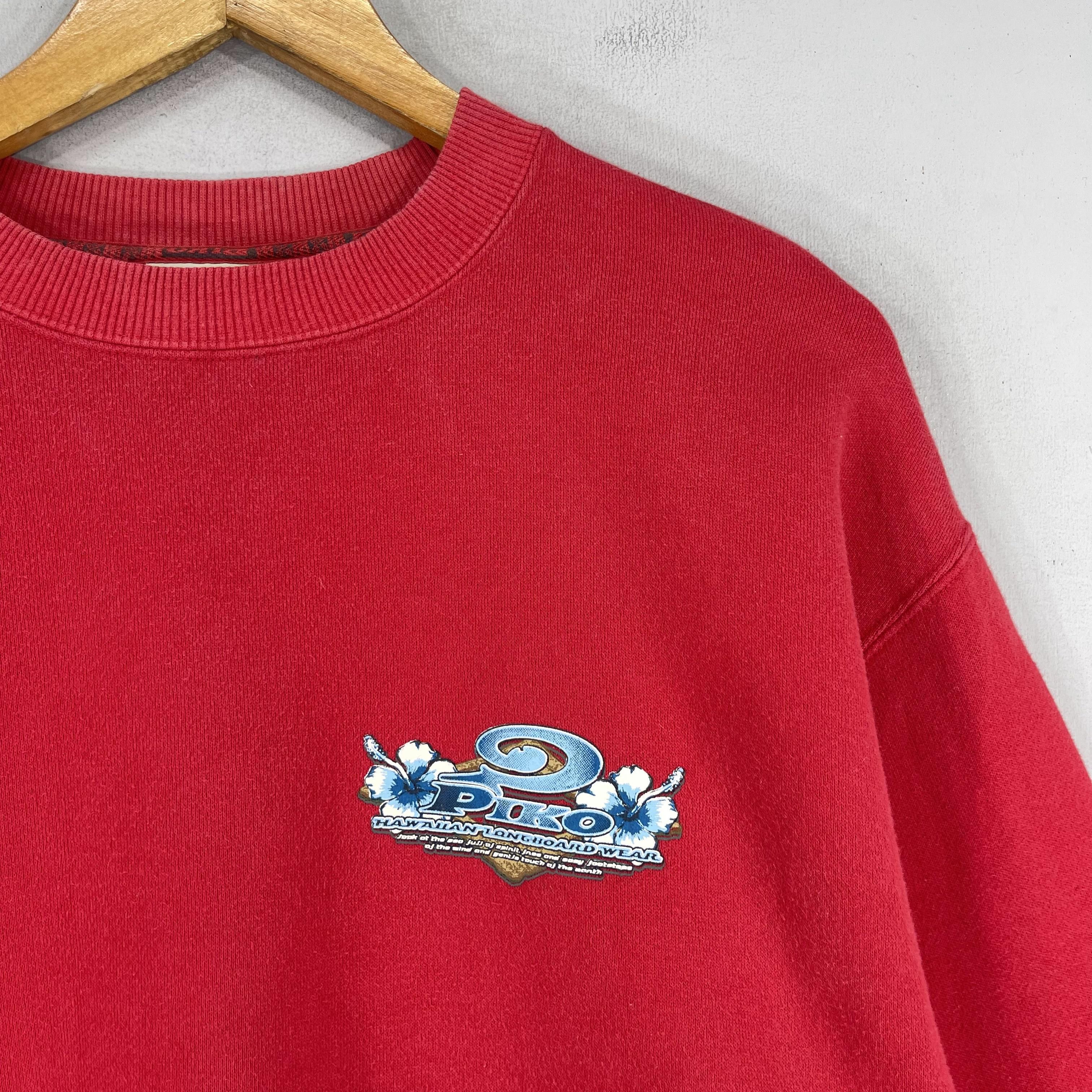 Vintage Vintage PIKO Hawaiian Longboard Back Hit Logo Sweatshirt Size US L / EU 52-54 / 3 - 5 Thumbnail