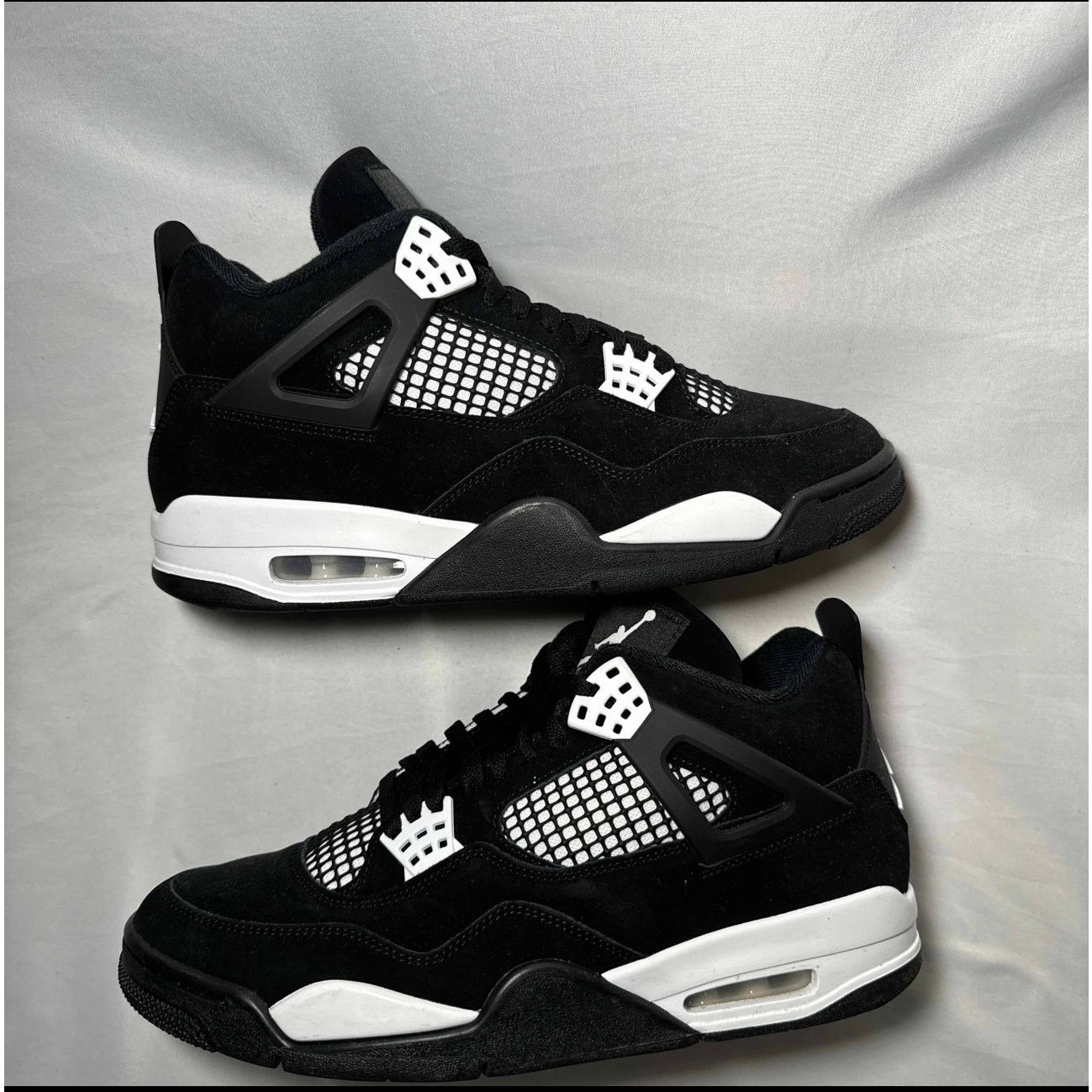 Jordan Brand × Nike Size 10.5 Nike Air Jordan 4 Retro White Thunder Men's Shoes Size US 10.5 / EU 43-44 - 2 Thumbnail