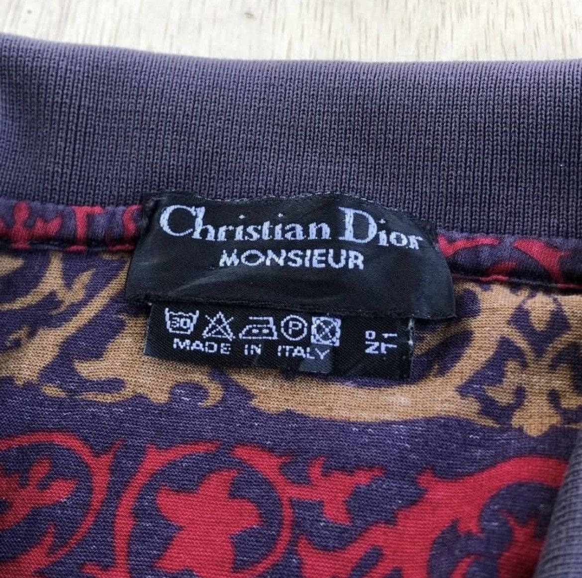 Dior Christian Dior Monsieur Patern Multicolor Polos Size US M / EU 48-50 / 2 - 2 Thumbnail