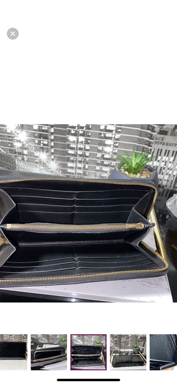 Celine Authentic CELINE Patent Leather Zippy Wallet Size ONE SIZE - 9 Thumbnail