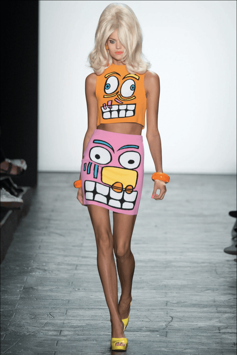 Jeremy Scott JEREMY SCOTT S S 2016 FACE SKIRT Grailed