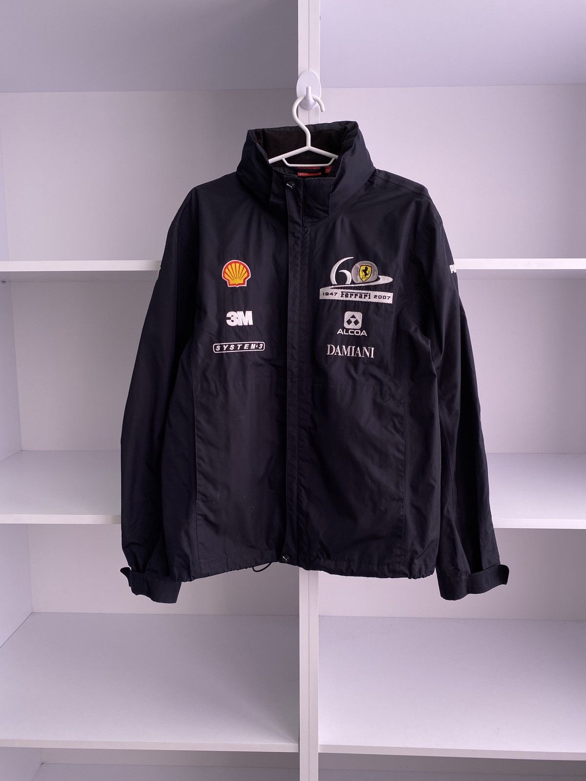 Vintage Ferrari raincoat jacket racing