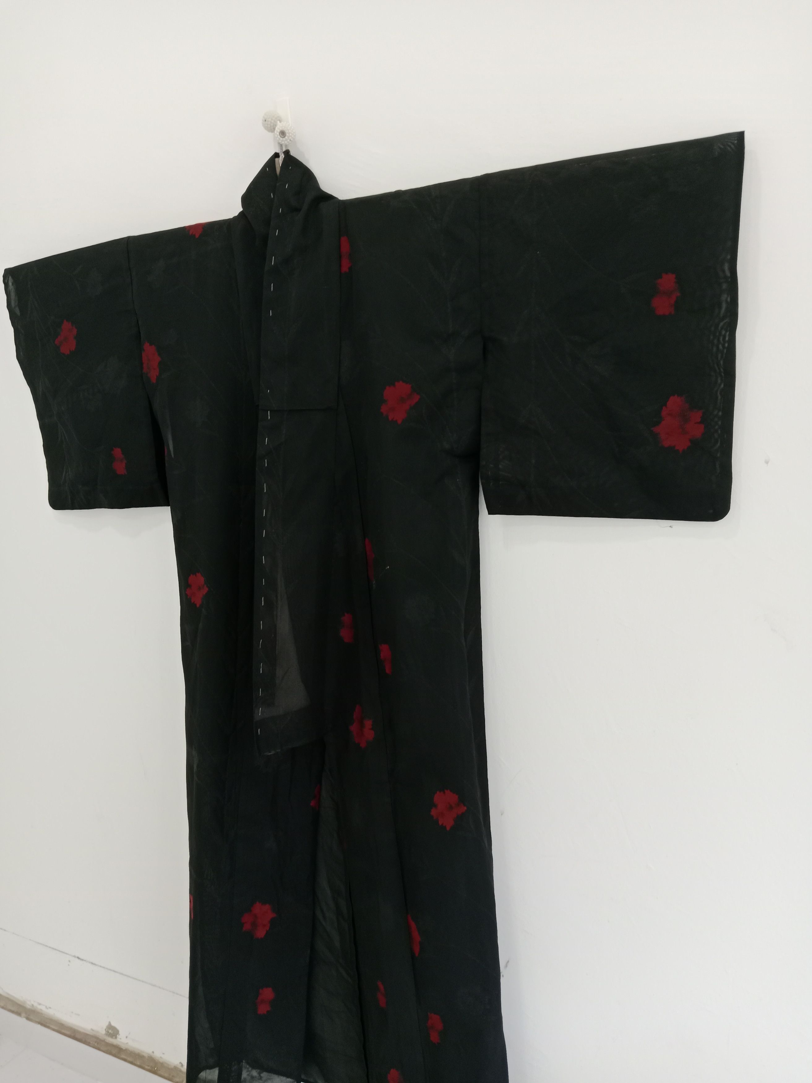 Japanese Brand × Vintage Vintage Yukata Kimono Nice Motif Long Kimono Robe Size ONE SIZE - 5 Thumbnail