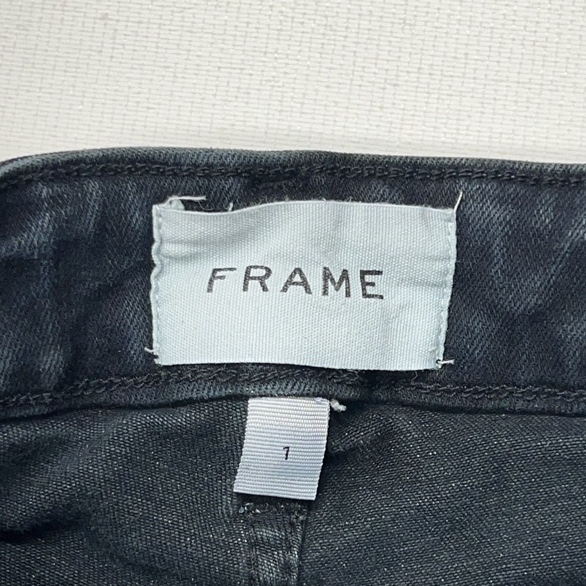 Frame Frame Jeans Black Le One Skinny Denim Stretch Larsen Dark Size 24" / US 00 / IT 34 - 7 Thumbnail