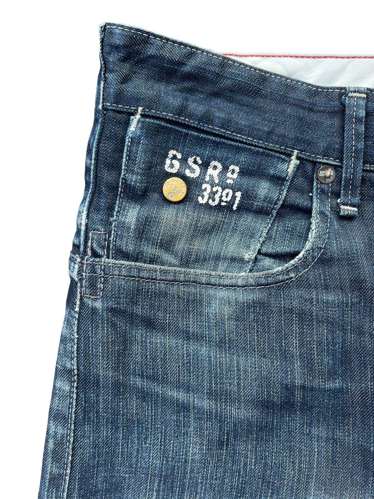 G-Star × Hypebeast Vintage G Star Raw 3301 Blade Navy Washed Buttonfly Jeans Size US 32 / EU 48 - 7 Thumbnail