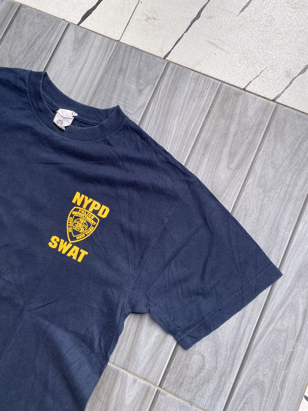 Alstyle × Vintage Vintage NYPD Newyork Police Department Swat Tee Size US M / EU 48-50 / 2 - 2 Thumbnail