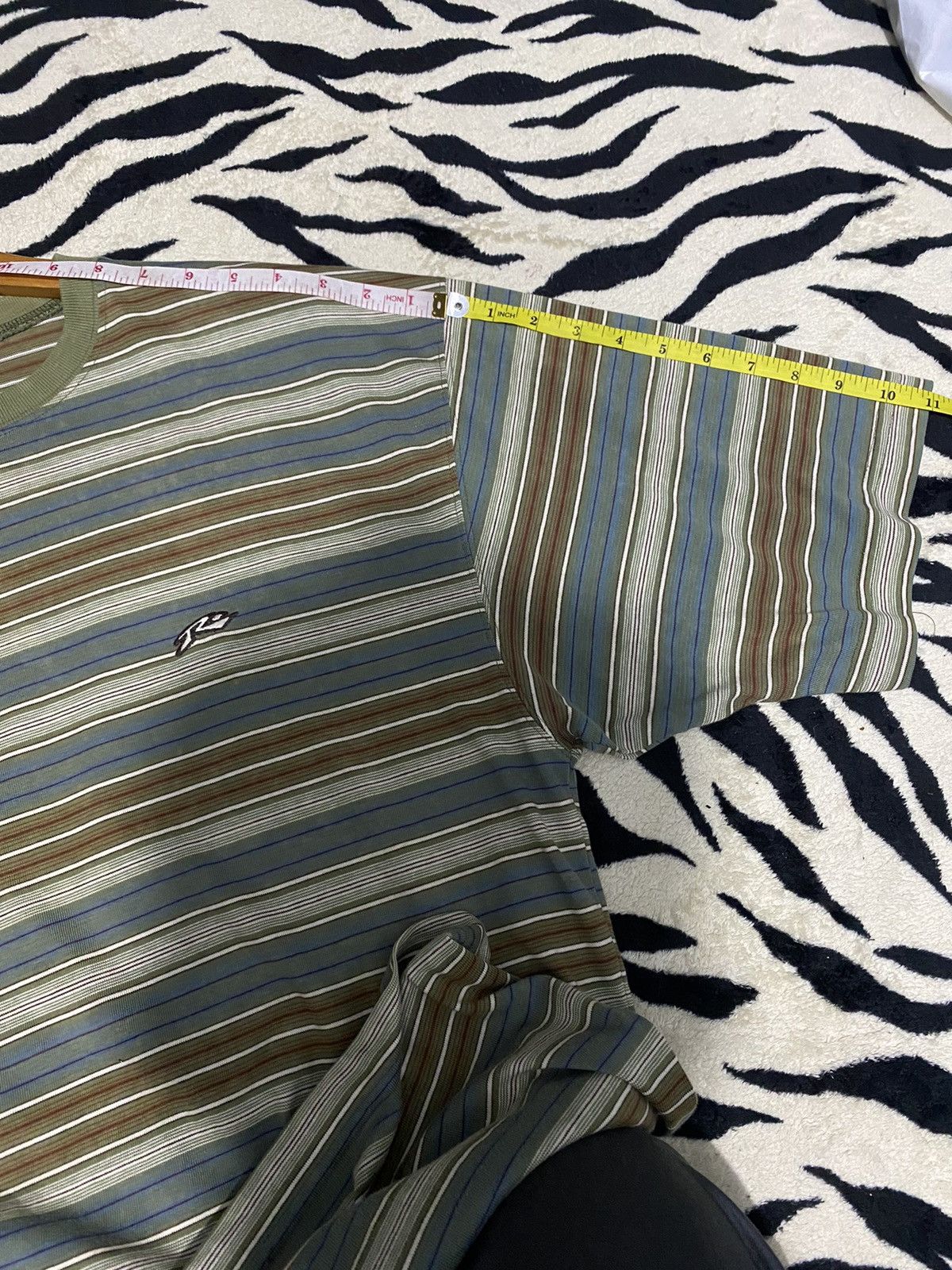 Rusty × Vintage Vintage 1980’s Rusty Surf Woven Textured Boxy T-Shirt Size US L / EU 52-54 / 3 - 10 Thumbnail