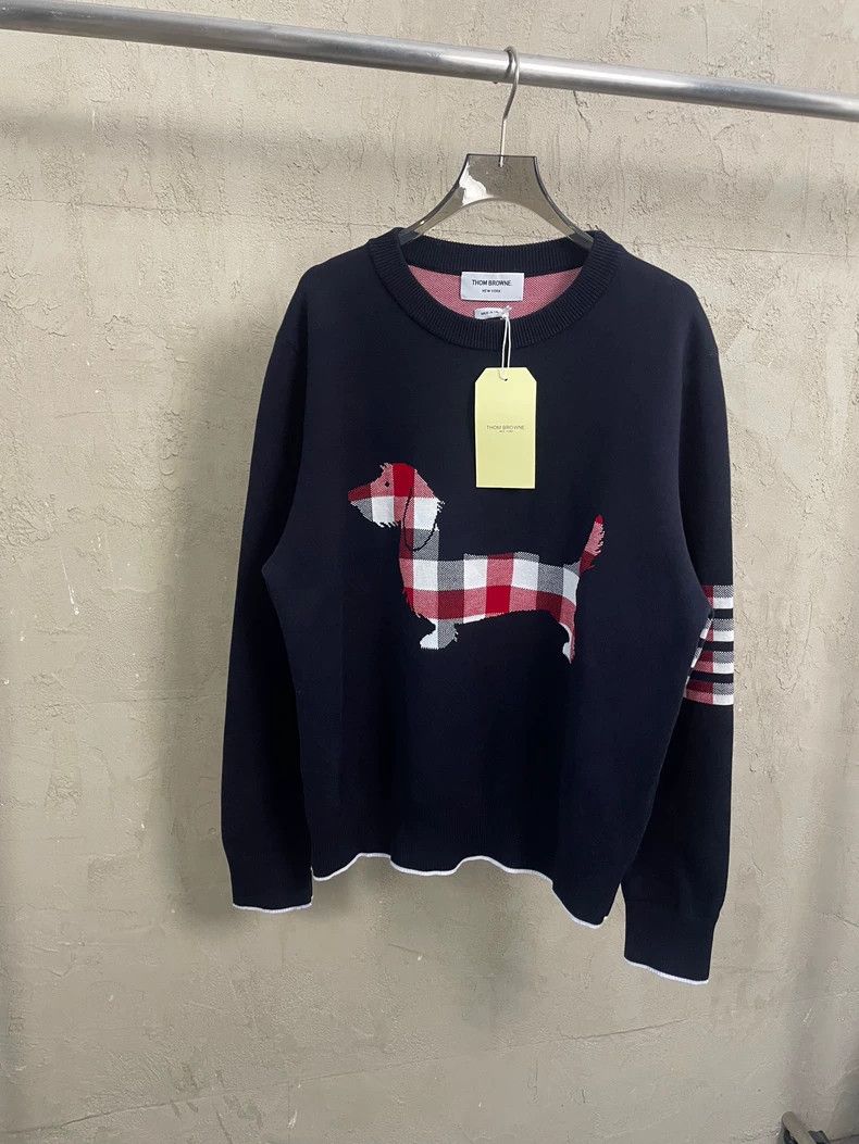 Thom Browne Thom Browne size3 Knitted round neck sweater Size US L / EU 52-54 / 3 - 1 Thumbnail