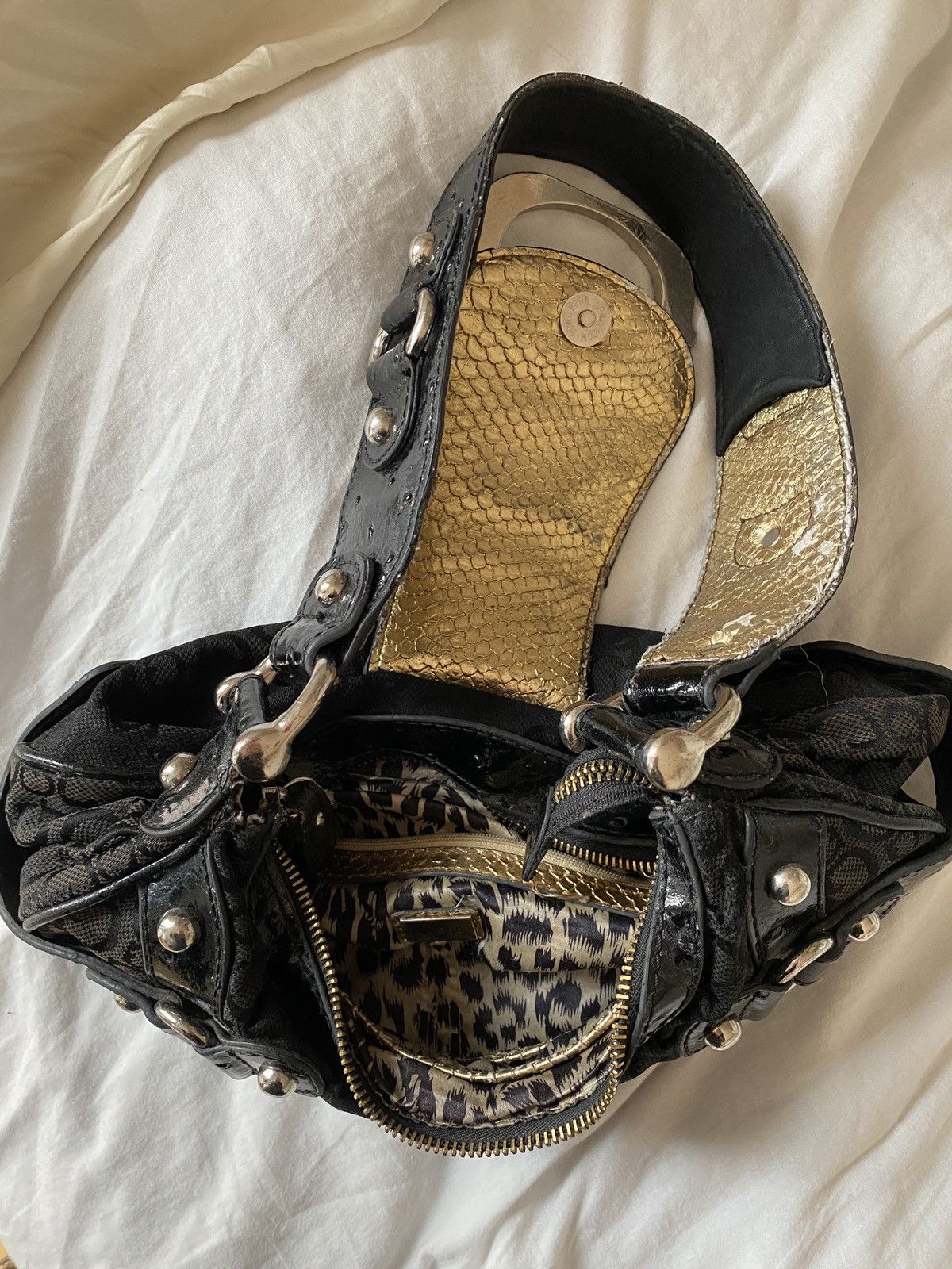 Guess Vintage black guess rare shoulder bag, Size ONE SIZE - 4 Thumbnail