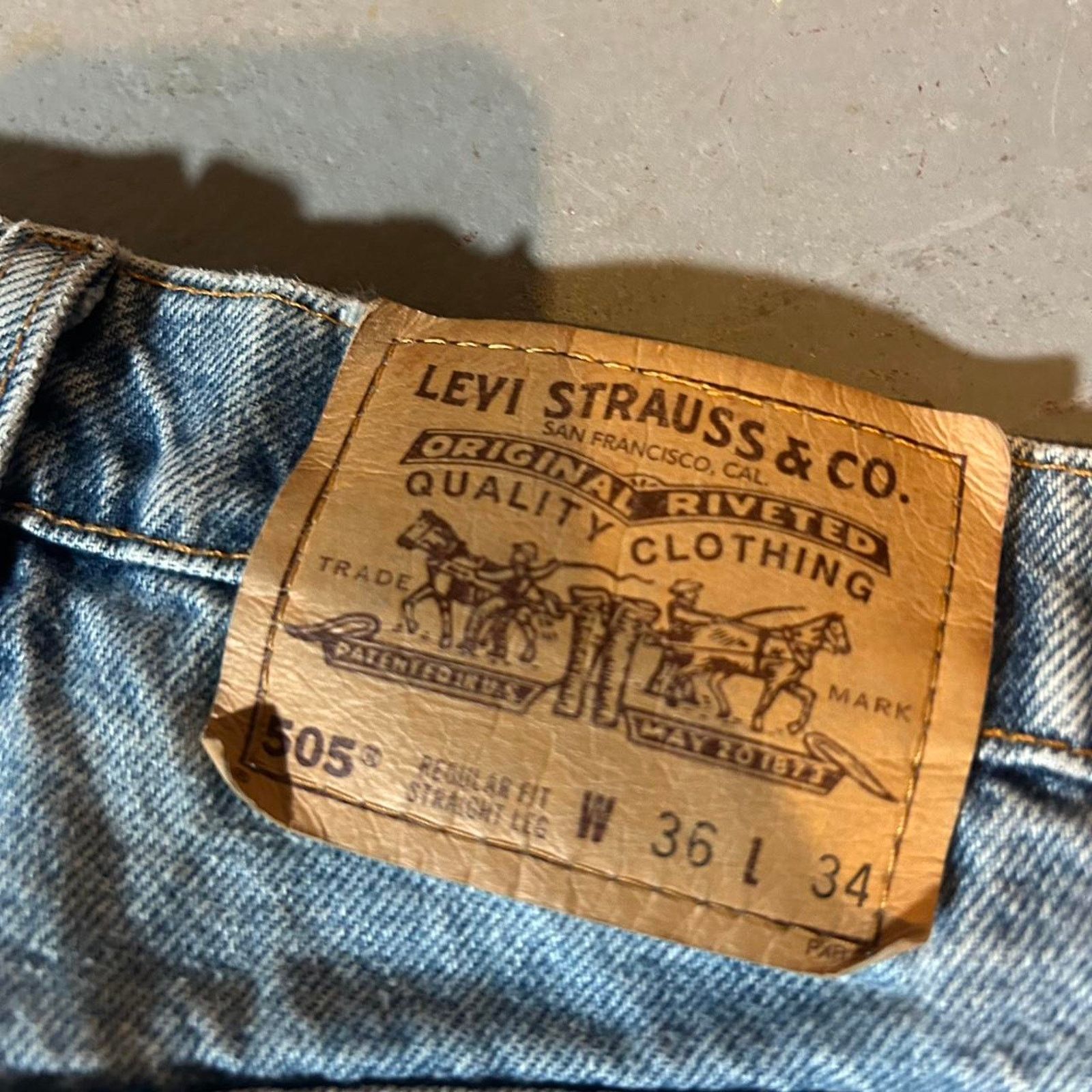 Levi's 80s blue levis 505 jeans Size US 34 / EU 50 - 4 Thumbnail