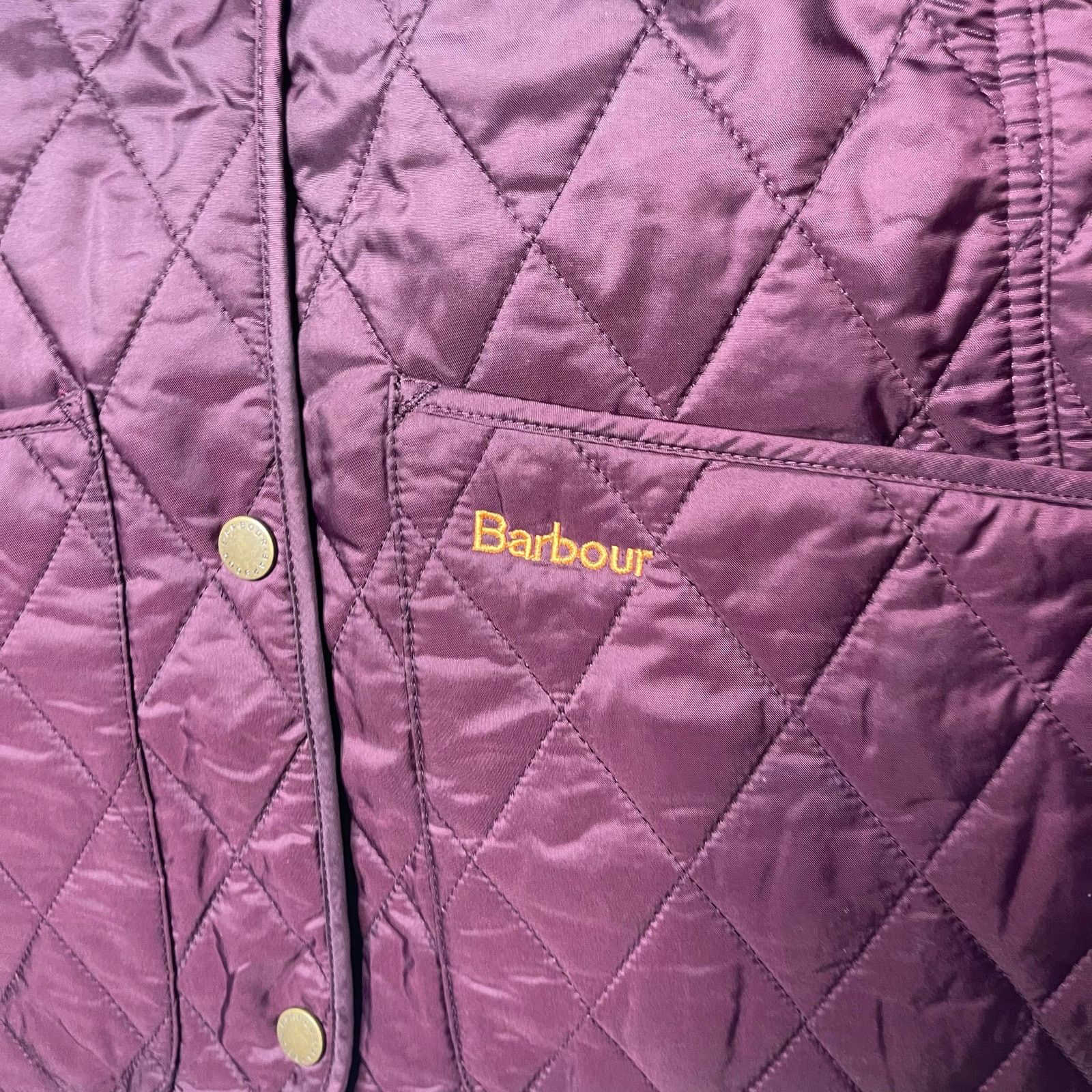Barbour NWT Barbour Annandale Quilted Diamond Jacket in Burgundy Size S / US 4 / IT 40 - 6 Thumbnail