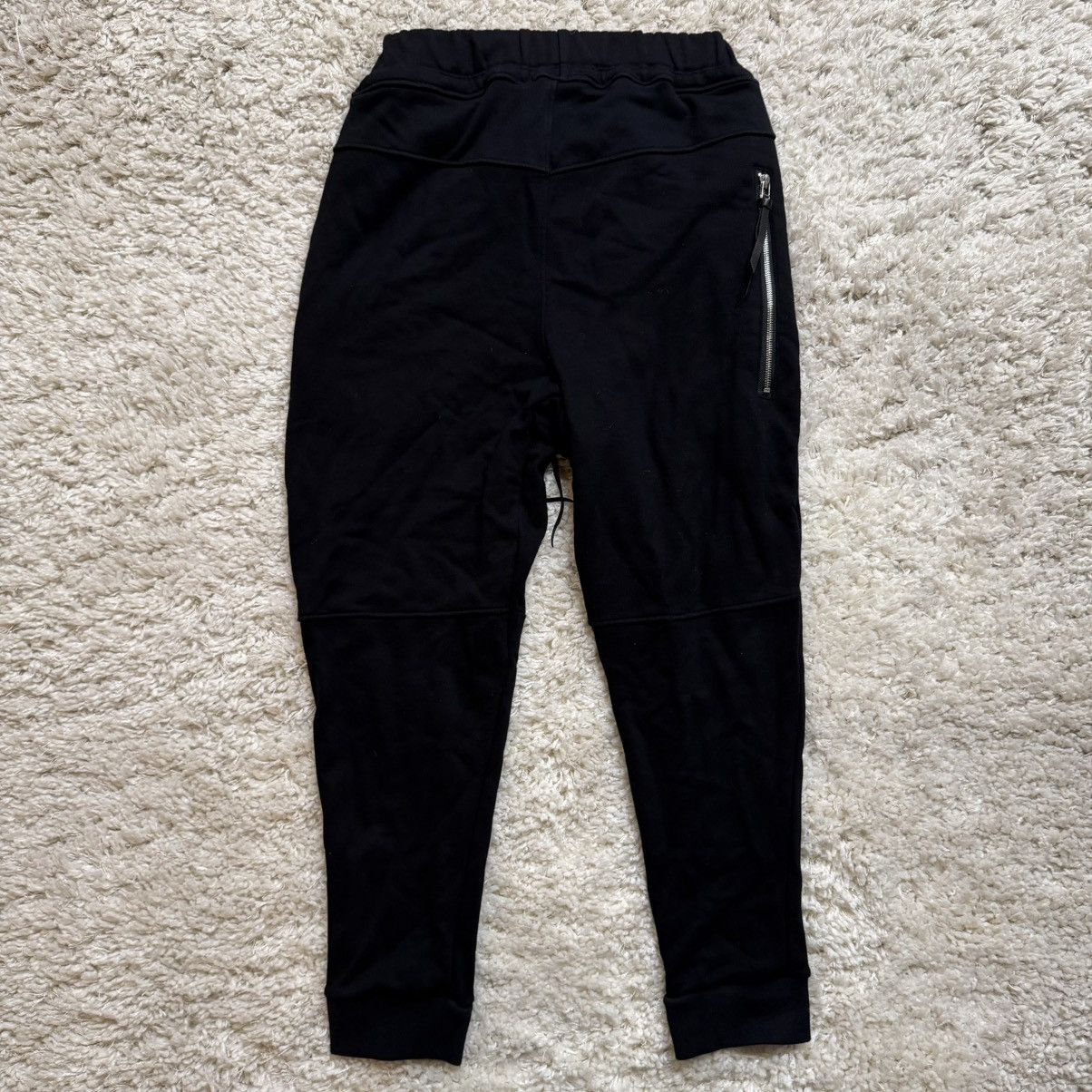 KMRii KMRii Black Joggers Pants with Goat leather Accessories Size US 30 / EU 46 - 2 Thumbnail