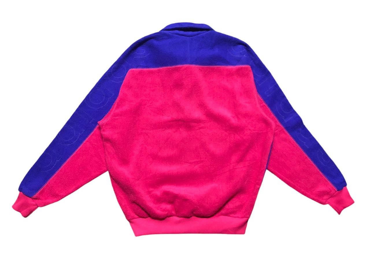 Adidas × Descente × Vintage Vintage 90s Adidas Fleece Sweater Half Zipper Center Logo Size US M / EU 48-50 / 2 - 2 Thumbnail
