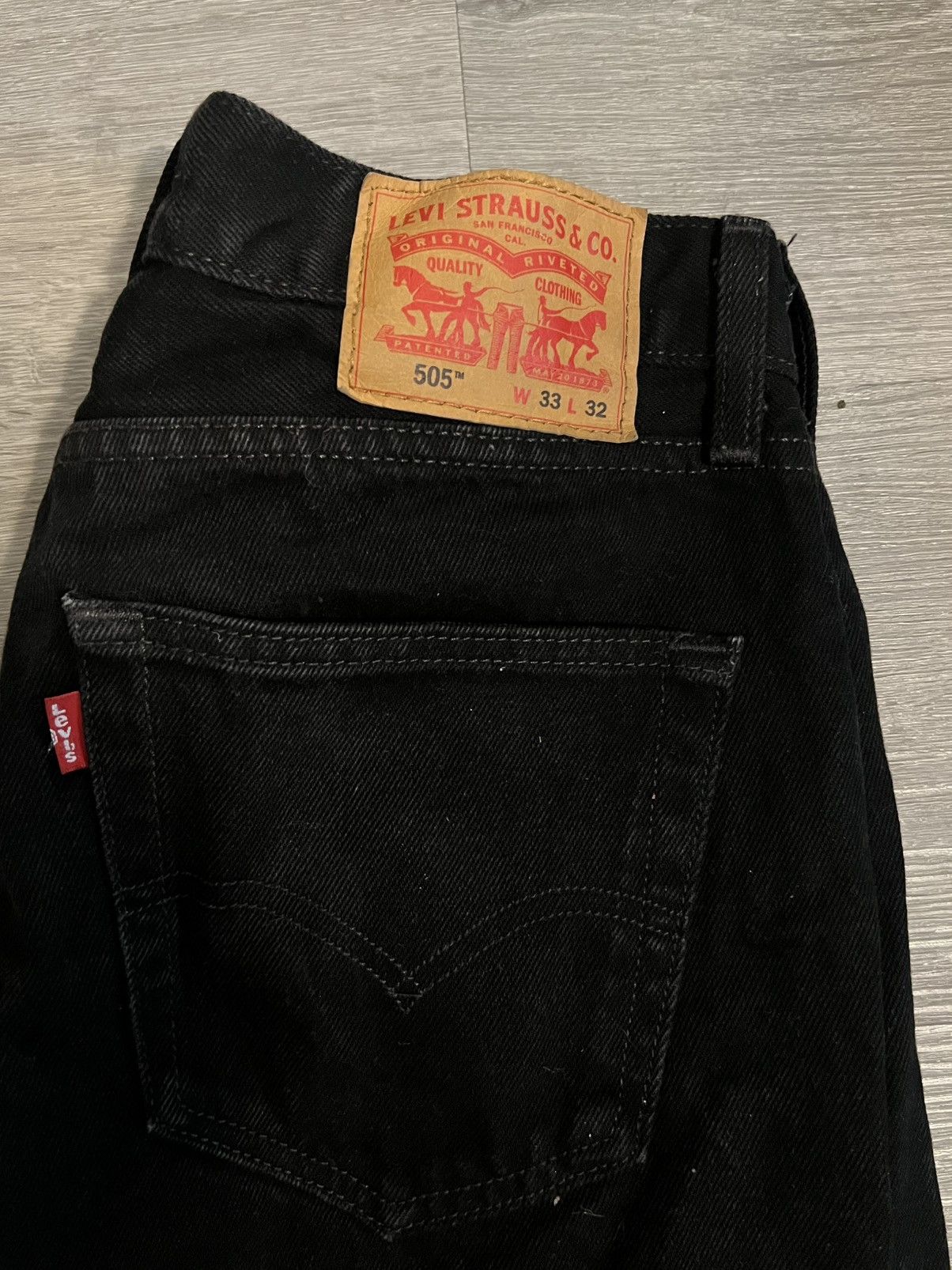 Levi's Black Levi 505's Size US 33 - 6 Thumbnail