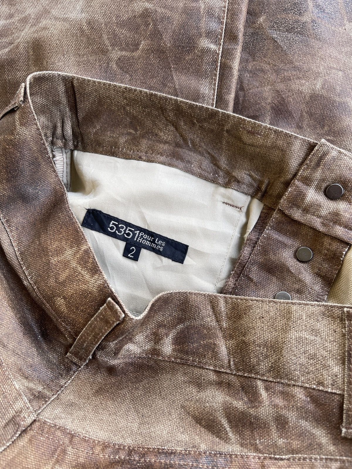5351 POUR LES HOMMES 5351 P.L.Hommes Flared Mudd Wax Casual Pants Size US 29 - 5 Thumbnail
