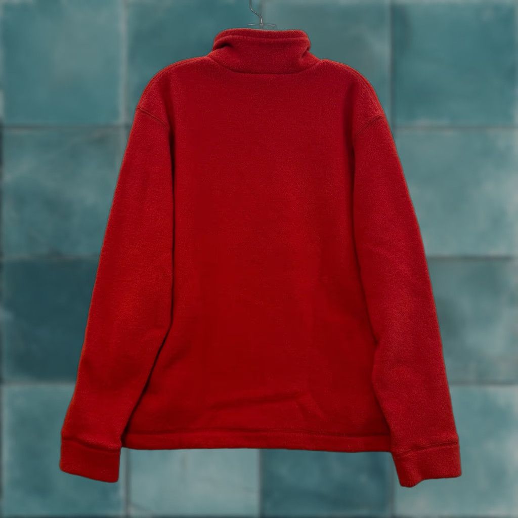 Gap VINTAGE Gap Fleece Sweater Jacket L Red 1/4 Zip Collared Pockets Mens Size US L / EU 52-54 / 3 - 1 Thumbnail