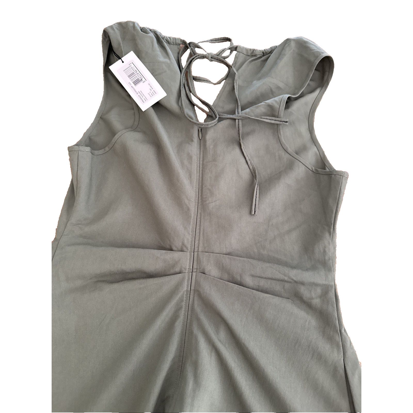 Proenza Schouler Proenza Schouler White Label Drawstring Midi Dress Green 6 Size M / US 6-8 / IT 42-44 - 11 Thumbnail