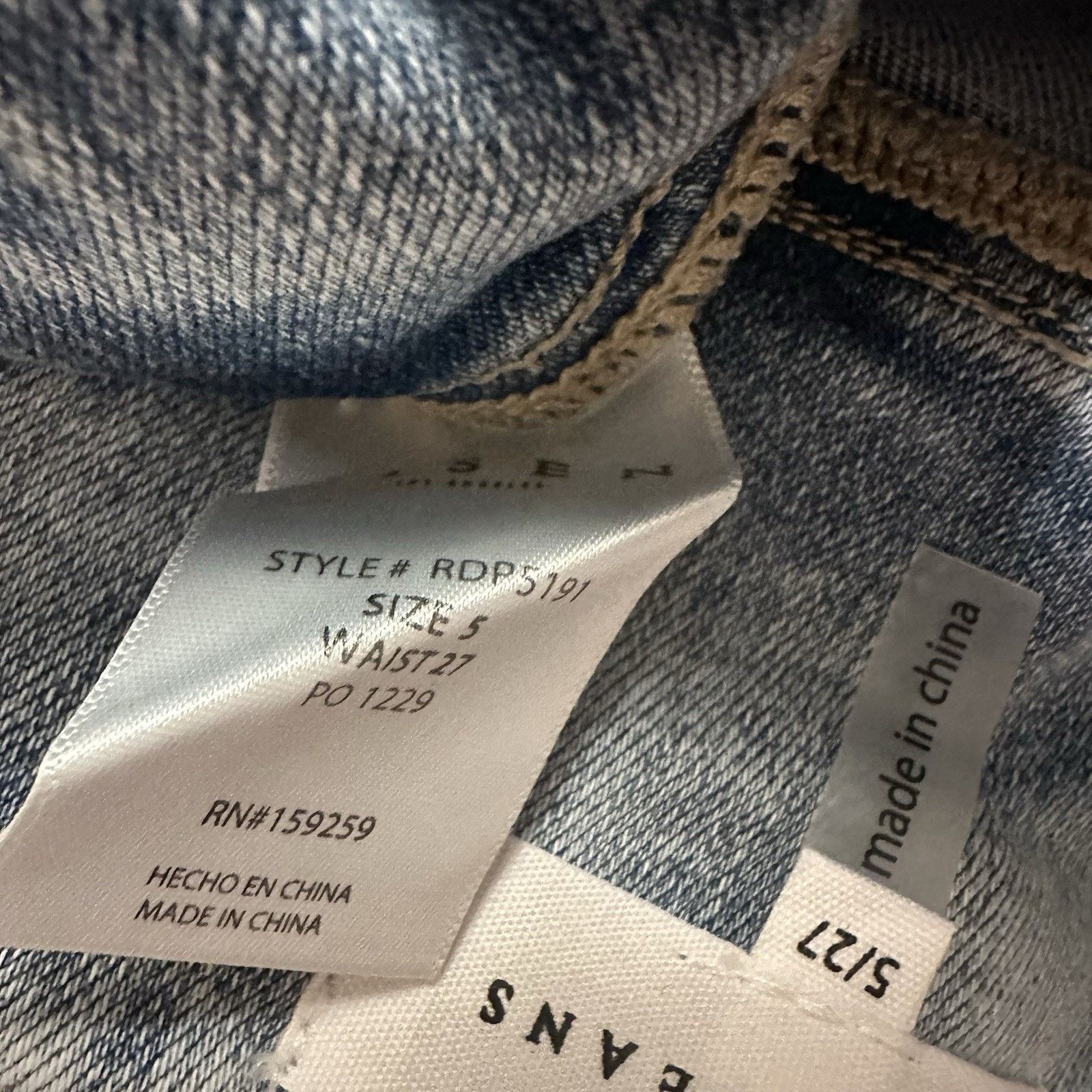 Other Risen Jeans Women’s 5/27 Crossover Waist Crop Denim Capri Size 27" / US 4 / IT 40 - 6 Thumbnail