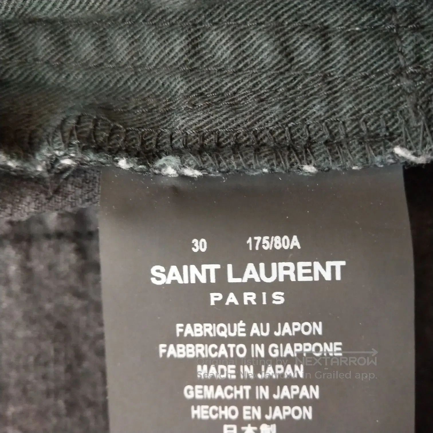 Saint Laurent Men's Cotton Frayed Logo Shorts.
