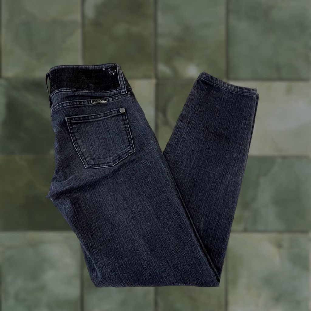 Vintage Equus Womens Black Sequin Low Rise Stretch Jeans Size 27 Size 27" / US 4 / IT 40 - 1 Thumbnail