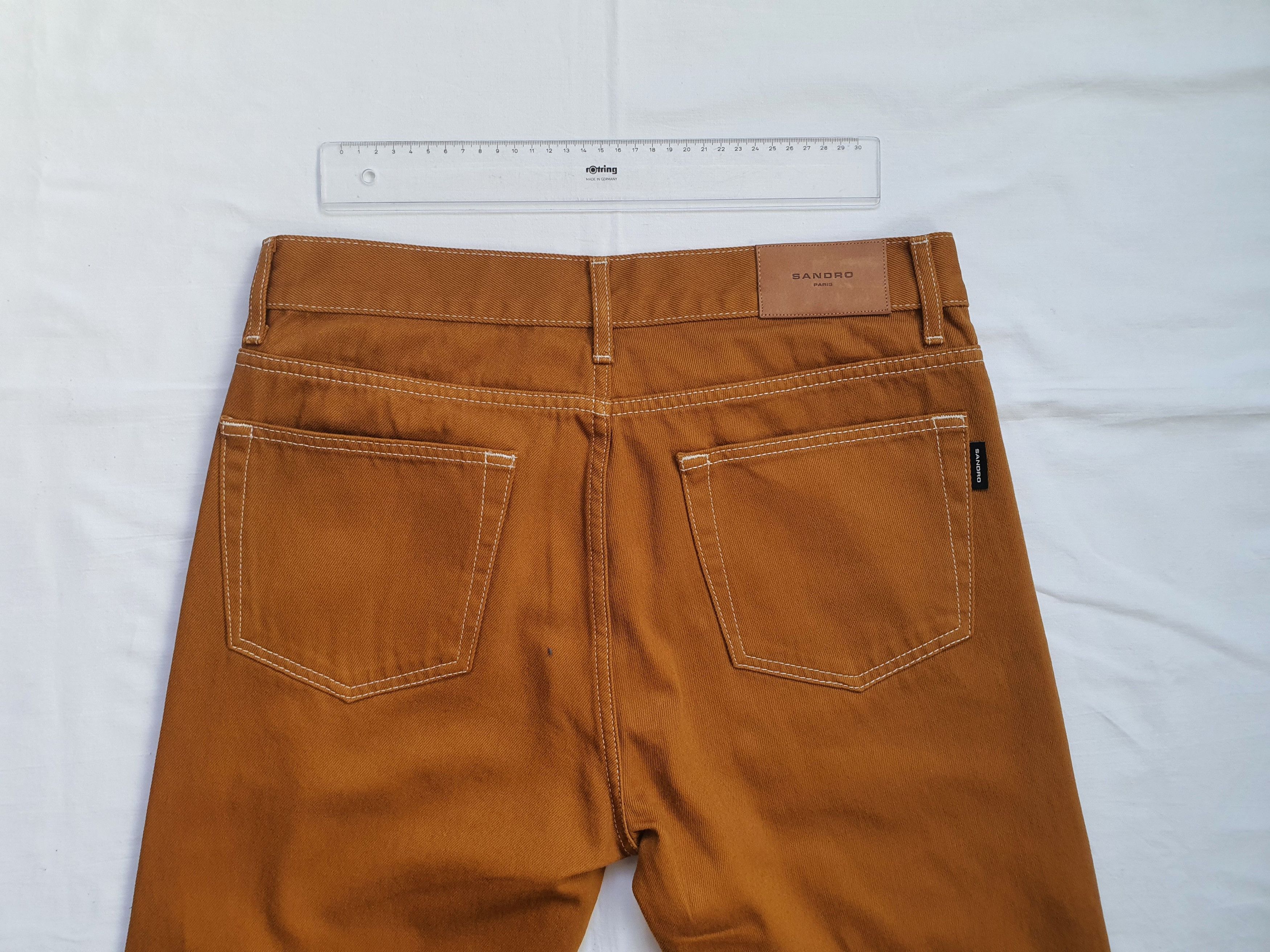 Sandro Regular Fit Denim Jeans (Code: P6468S) - Caramel - Sz W31 Size US 31 - 11 Thumbnail