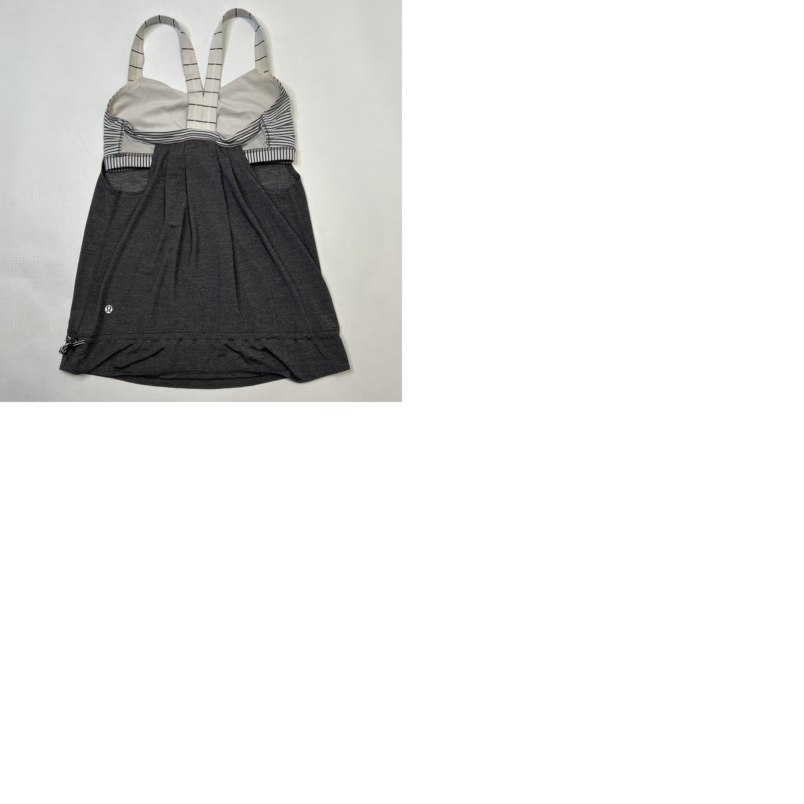 Lululemon Lululemon Rest Less Tank Shirt Women Size 6 Gray Sleeveless Racerback Light Heathered Soot Striped Size M / US 6-8 / IT 42-44 - 9 Thumbnail