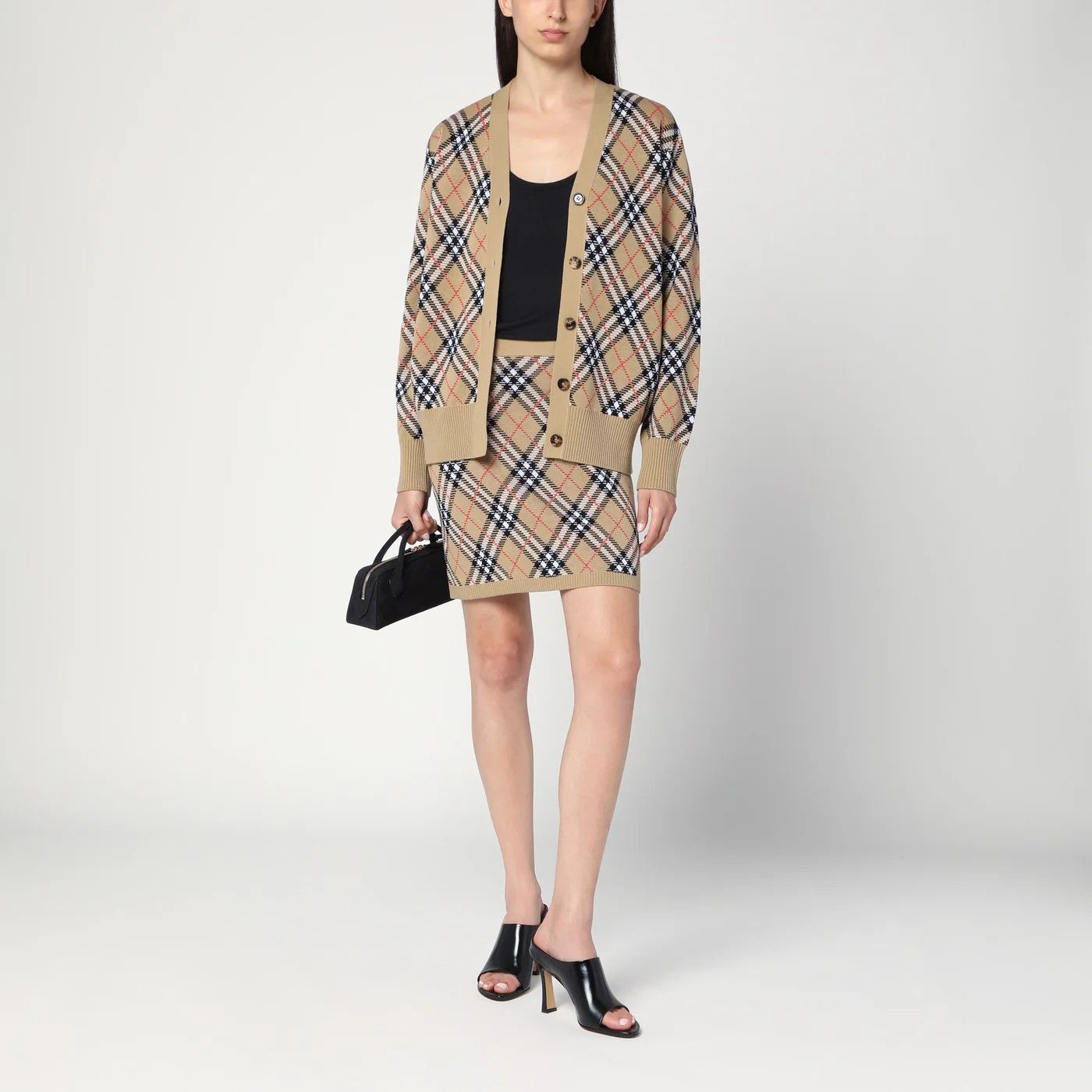 Burberry o1d2blof0426 Wool Mini Skirt in Multicolor Size 28" / US 6 / IT 42 - 2 Thumbnail