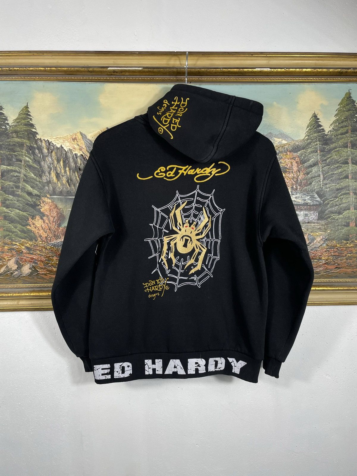 Ed Hardy Ed Hardy Retro 00s Hoodie With Crystals Affliction Grunge Size US XS / EU 42 / 0 - 2 Thumbnail
