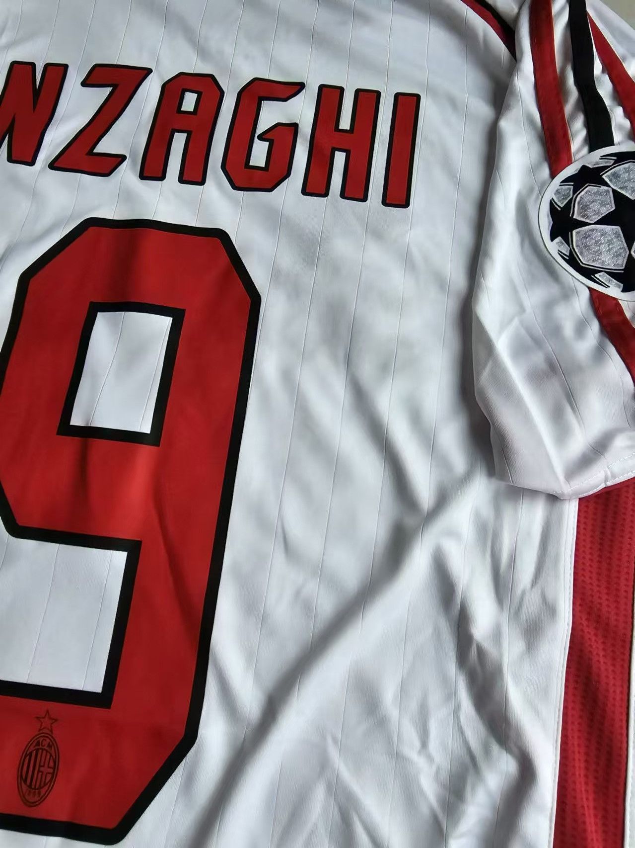 Other 2006 07 AC Milan 9 Inzaghi Jersey Away Size US XXL / EU 58 / 5 - 4 Thumbnail