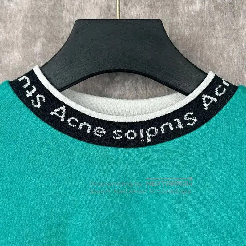Acne Studios Acne Studios Peacock Green Cotton Sweatshirt. Size US XS / EU 42 / 0 - 3 Thumbnail