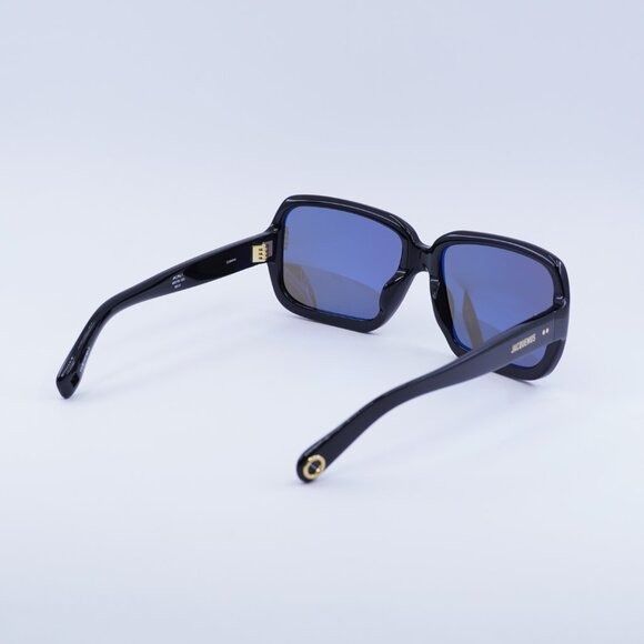 Jacquemus Jacquemus JAC/86 C1 Sunglasses Shiny Black Square Frame Size ONE SIZE - 10 Thumbnail