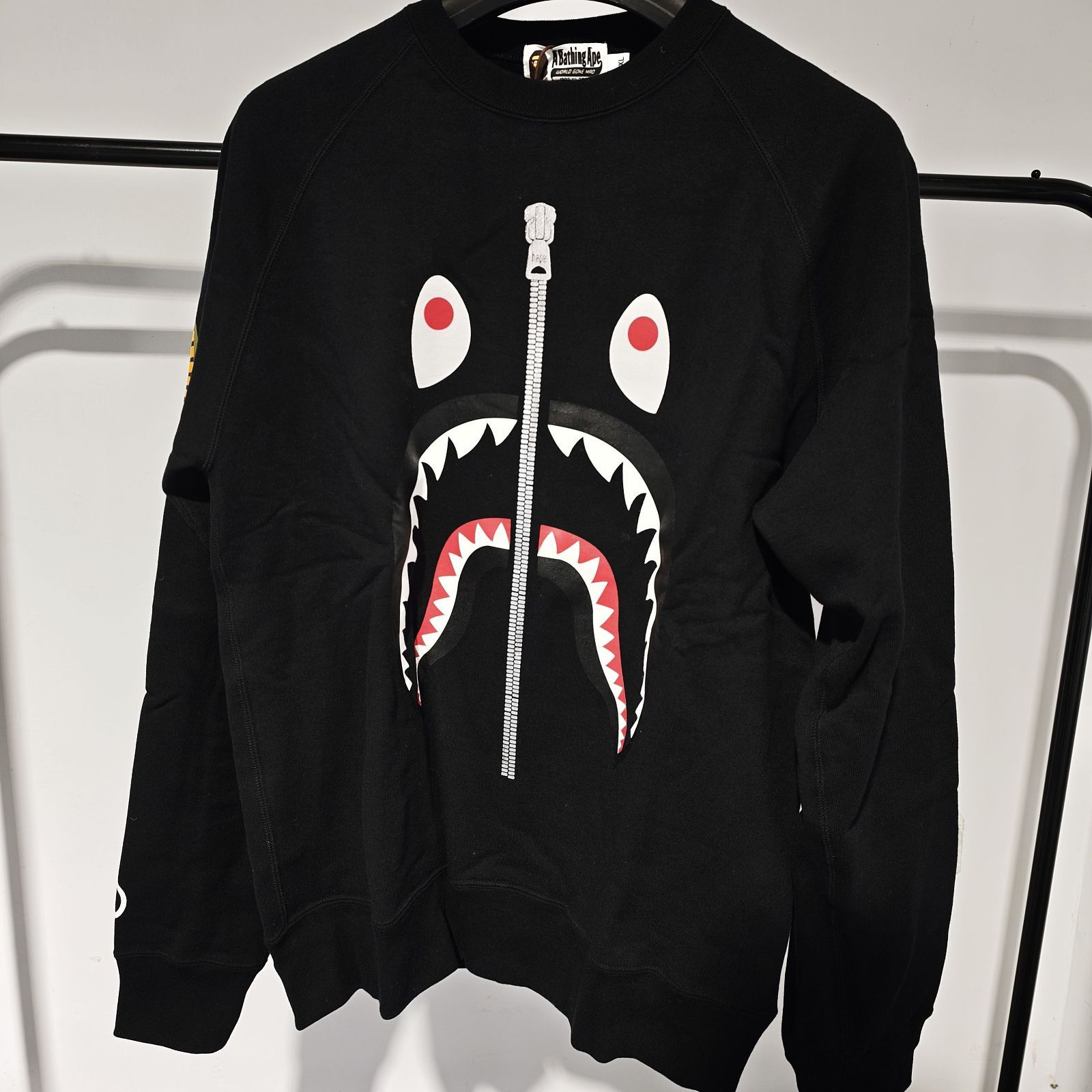 Bape A BATHING APE Shark Crewneck Sweatshirt Size XL Size US XL / EU 56 / 4 - 1 Thumbnail