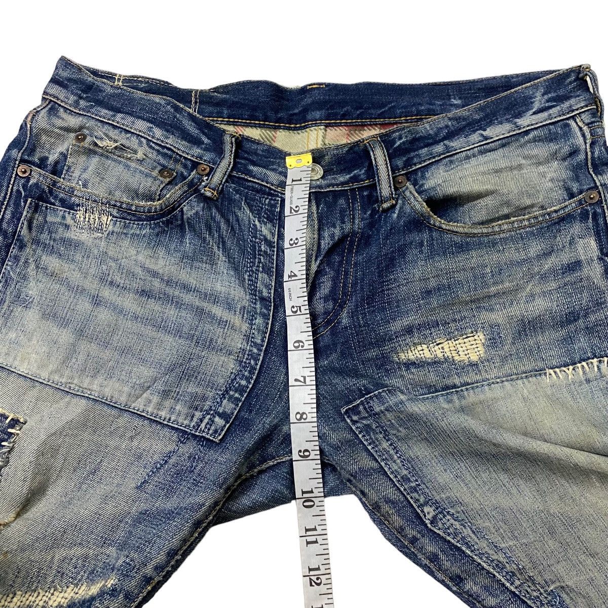 Eternal × Japanese Brand Eternal parchwork distress denim Size US 34 / EU 50 - 13 Thumbnail