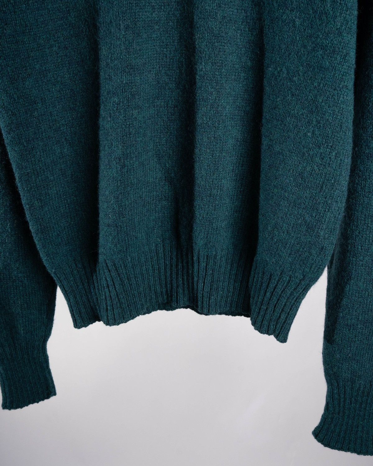 Polo Ralph Lauren Polo Ralph Lauren Teal Crewneck Wool Sweater Size US L / EU 52-54 / 3 - 3 Thumbnail