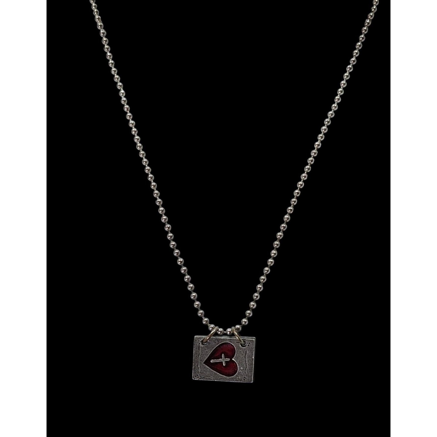 Other Religious Opening Book Heart Jesus Loves You Pendant Necklac Size ONE SIZE - 2 Thumbnail