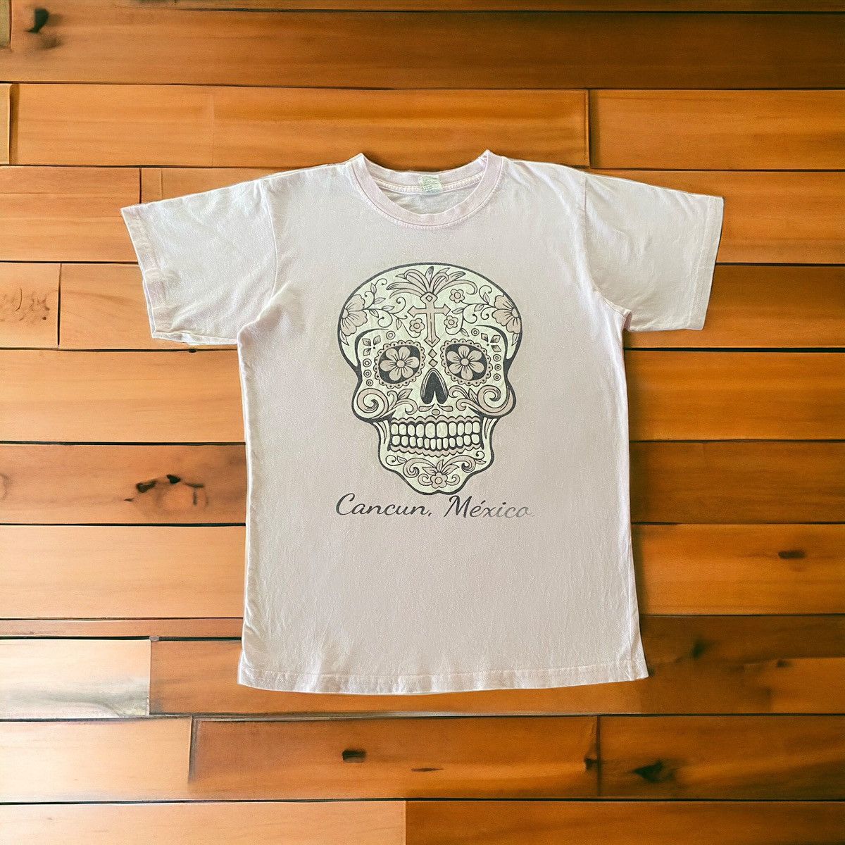 Affliction Vintage Y2k Cancun, Mexica, Cross Skull Tee Size US S / EU 44-46 / 1 - 1 Thumbnail