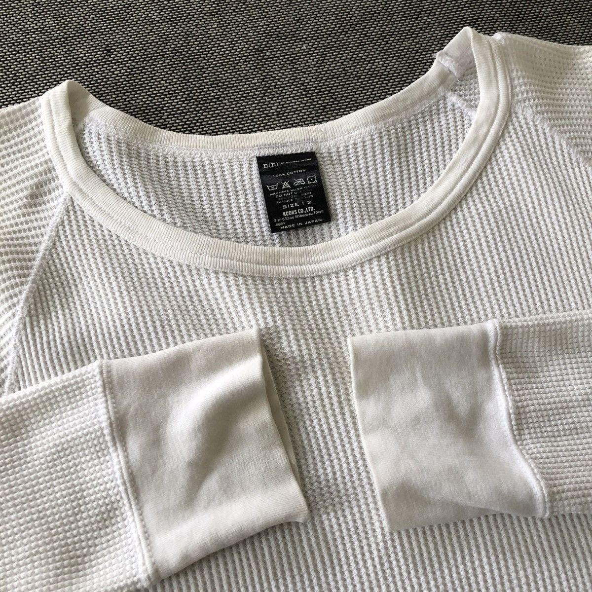 Number (N)ine NUMBER (N)INE Plain Waffle Longsleeve Shirt Size US S / EU 44-46 / 1 - 5 Thumbnail