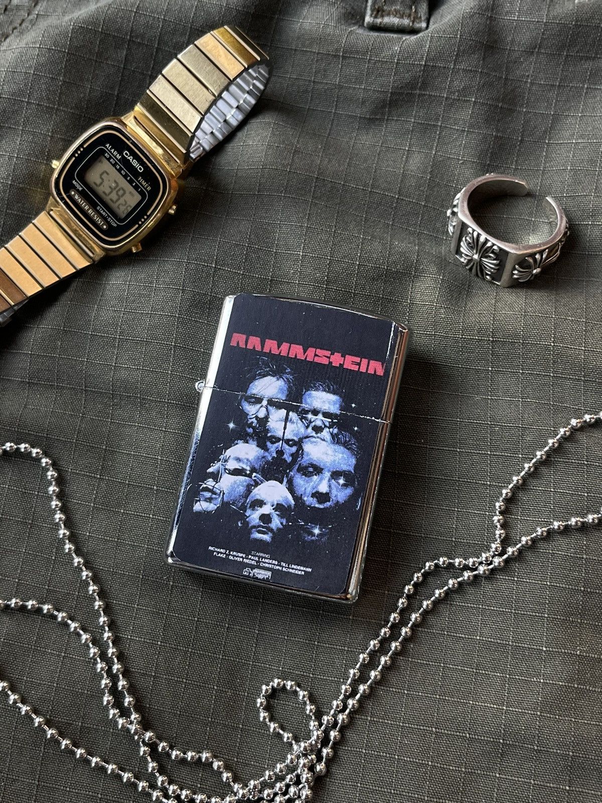 Vintage 👁️‍🗨️Rammstein cigar lighter rock 00s. WORK Size ONE SIZE - 2 Thumbnail