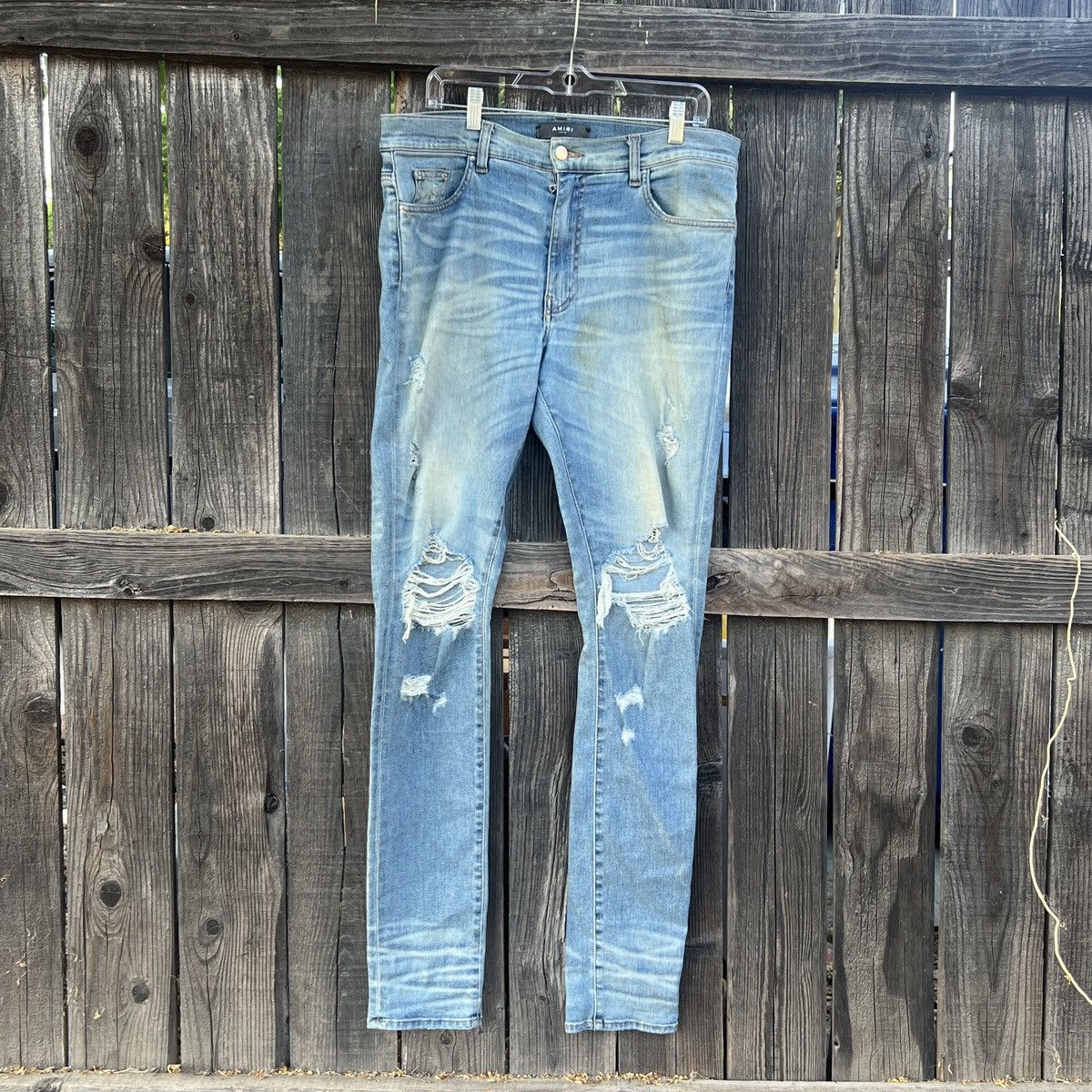 Amiri Designer Distressed Size 36 Skinny Jeans