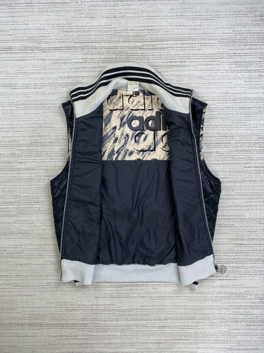 Adidas × Japanese Brand × Vintage Vintage 90s Adidas Trefoil Big Logo Vest Jacket Size US M / EU 48-50 / 2 - 6 Thumbnail