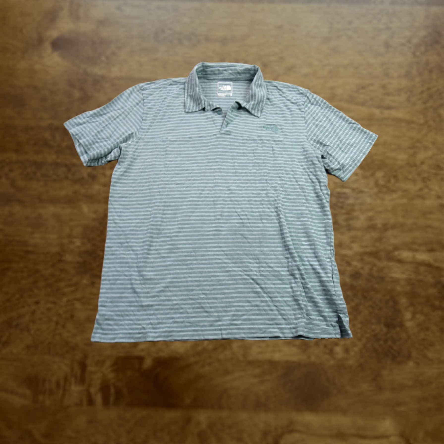 The North Face The North Face Shirt Mens Polo Short Sleeve Striped Green Casual Golf Regular Fit Size US M / EU 48-50 / 2 - 1 Thumbnail