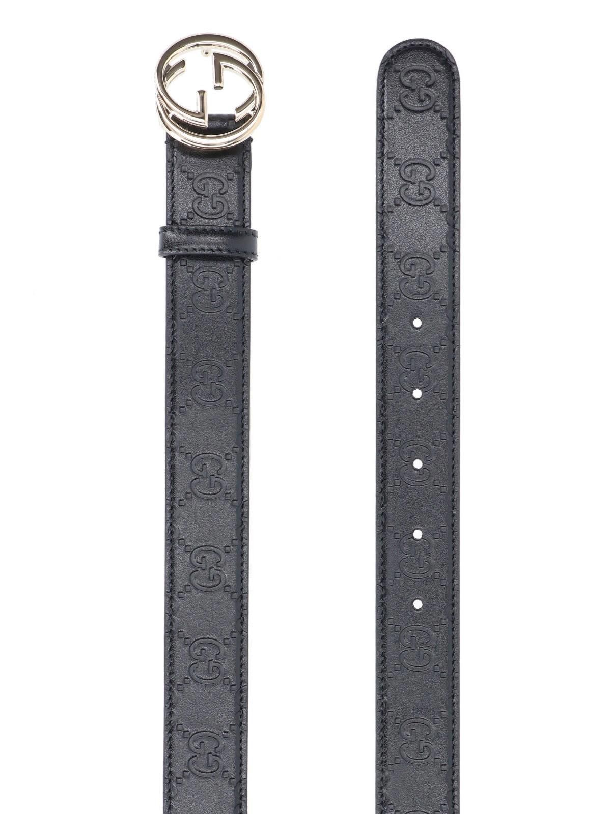 Gucci GUCCI GG LEATHER BELT SIZE 75 CM Size ONE SIZE - 2 Thumbnail