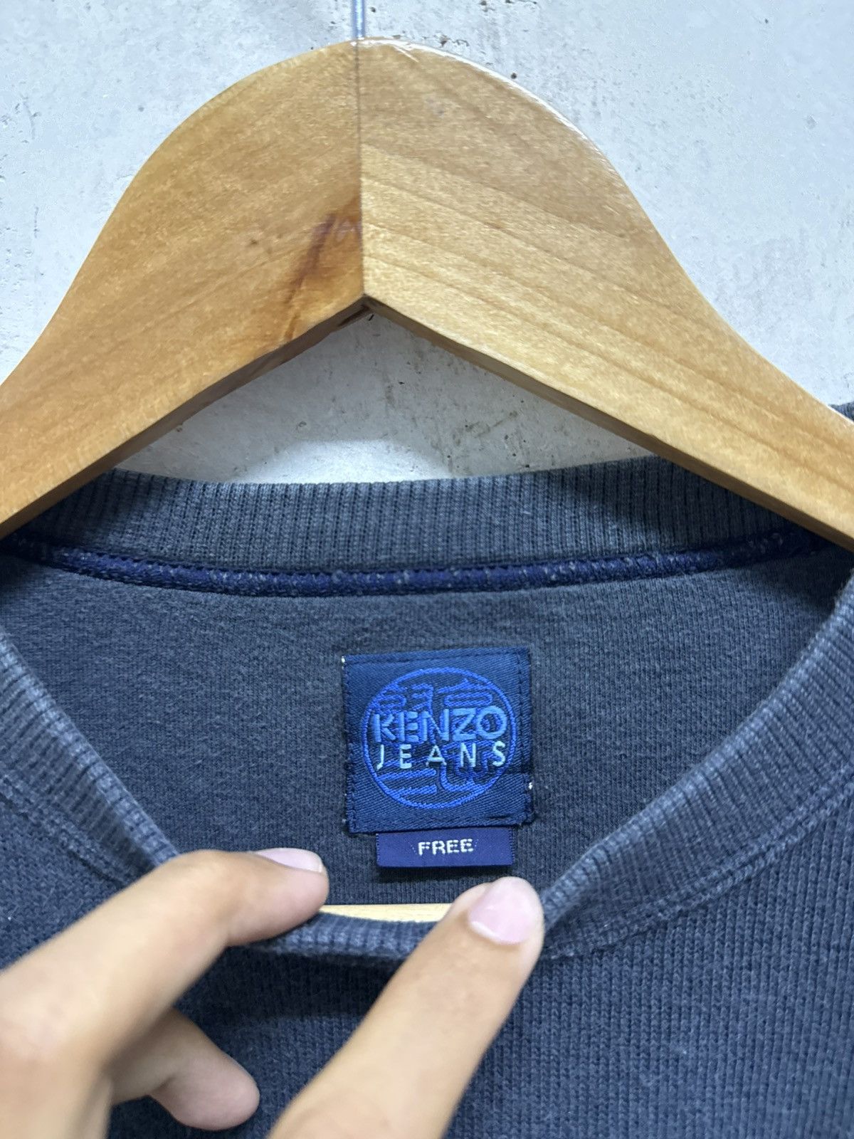 Kenzo Vintage Kenzo Jeans Indigo Sweatshirt Size US M / EU 48-50 / 2 - 7 Thumbnail