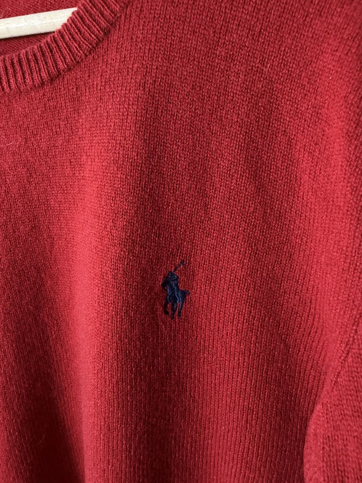 Polo Ralph Lauren Vintage Polo Ralph Lauren Wool Sweater Red Crewneck Knit Size US S / EU 44-46 / 1 - 6 Thumbnail