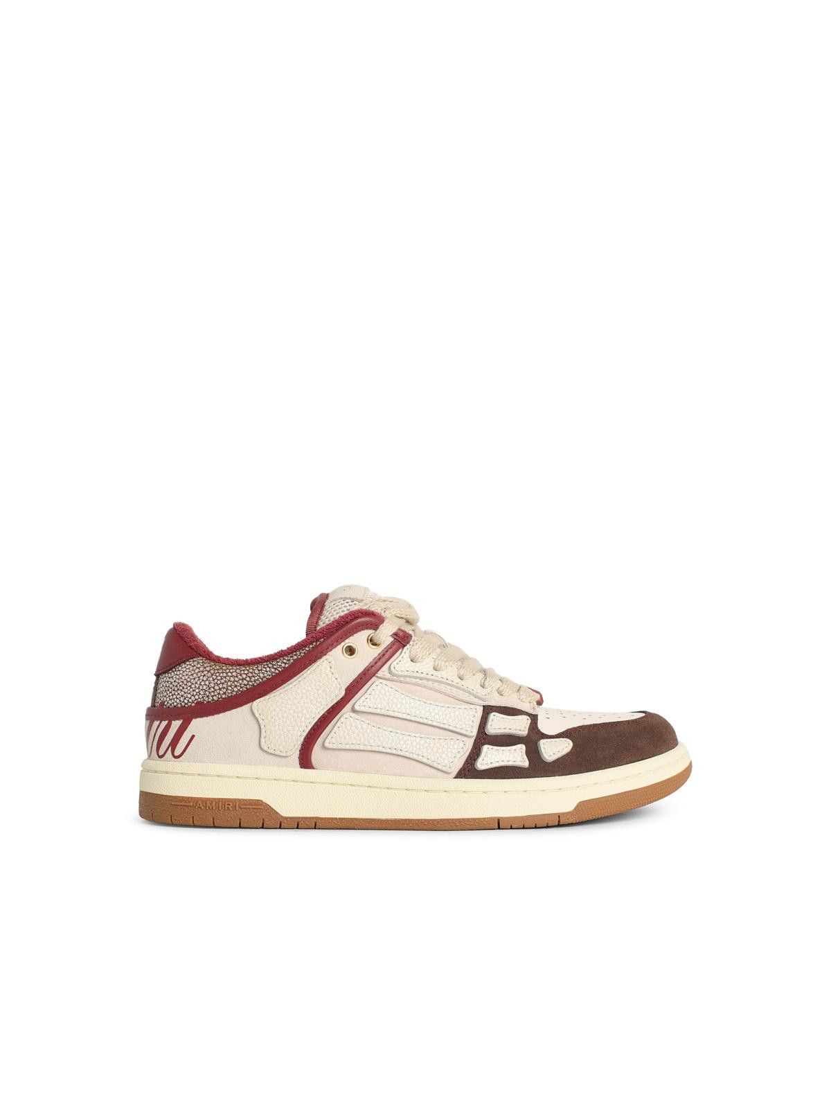 Amiri AMIRI 'Skel' Brown Leather Sneakers Size US 12 / EU 45 - 1 Thumbnail