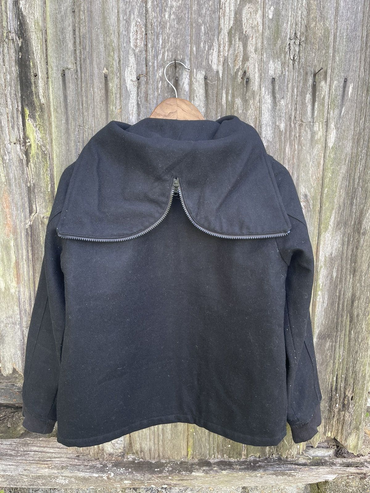 Designer East Boy Quilted Wool Zip Jacket (Black) - Japanese Brand Size US M / EU 48-50 / 2 - 8 Thumbnail