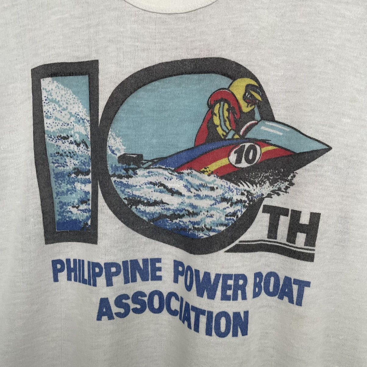 Japanese Brand × Vintage Vintage 90s Powerboat Race Promo T Shirt Size US S / EU 44-46 / 1 - 2 Thumbnail