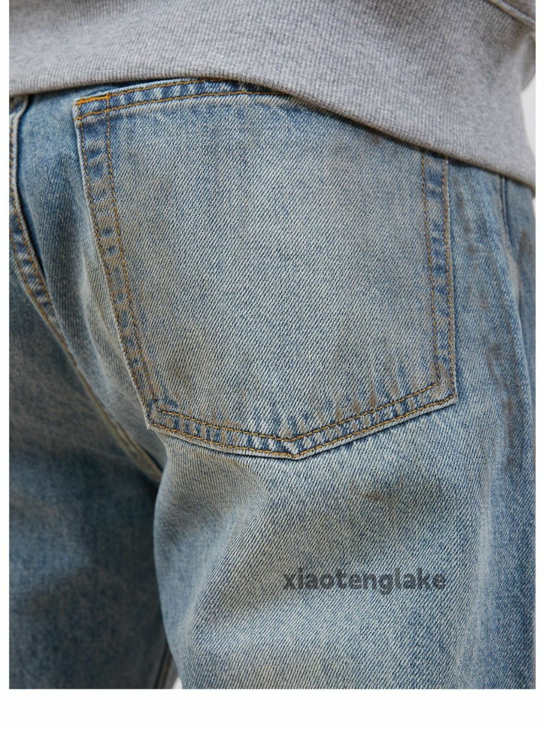 Jean × Vintage washed faded paint loose baggy punk grunge jeans Size US 32 / EU 48 - 2 Thumbnail