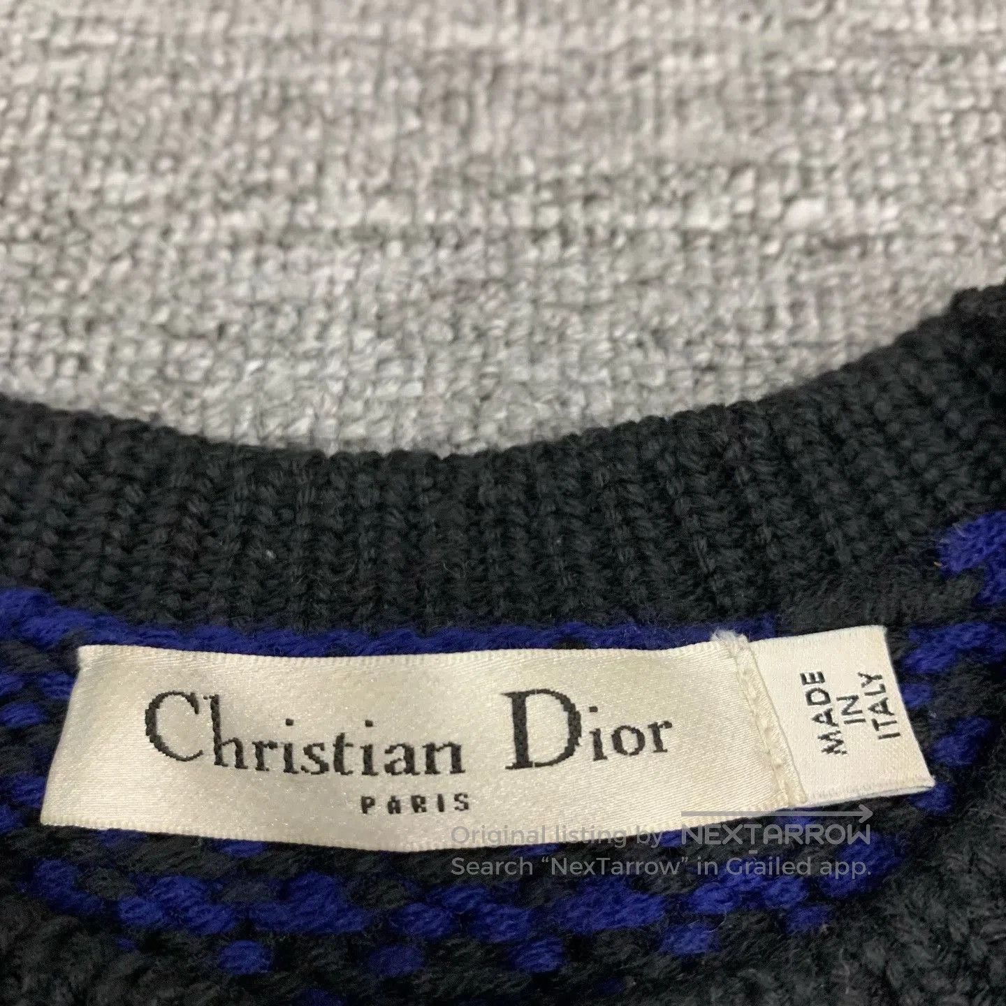 Dior dior black and blue wool sweater size 38. Size M / US 6-8 / IT 42-44 - 4 Thumbnail