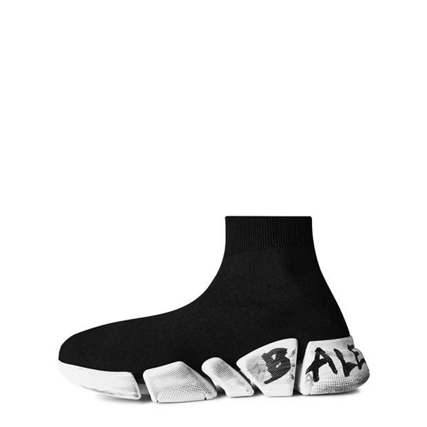 Balenciaga o1g2r1mq0924 Trainers in Black & White Size US 7 / IT 37 - 2 Thumbnail
